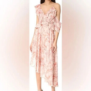 La Maison Talulah midi gown pearls Dress black tie wedding gala floral beaded